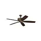 Ventilateur de plafond Kichler Monarch 310206WCP revêtement en poudre de cuivre patiné