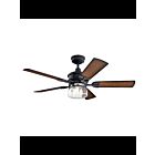 Ventilateur de plafond Kichler Lyndon 310239DBK noir en détresse