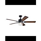 Ventilateur de plafond Kichler Lyndon 310240DBK noir en détresse