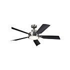 Ventilateur de plafond 56" Kichler Guardian 330057BSS 75W 5-lames Acier inoxydable brossé