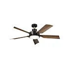 Ventilateur de plafond Kichler 330057SBK Noir satiné