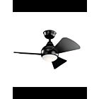 Ventilateur de plafond Kichler Sola 330150SBK satin noir