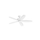 Ventilateur de plafond de patio 52" Kichler 330165MWH 59W 5-lames blanc mat