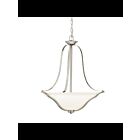 Suspendu inversé Kichler Langford 3384NI 3-lumières 100W nickel brossé