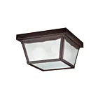 Plafonnier extérieur Kichler 345TZ 2-lumières 60W bronze tannery
