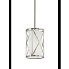 Mini suspendu Kichler Edenbrook 34721 1-lumière 60W nickel brossé