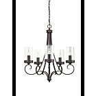 Lustre à 1 étage Kichler Diana 34722 5-lumières 60W vieux bronze