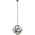 Kichler 34823A Barrington 4-Lumières Enclume en fer et gris antique vieilli Suspendu