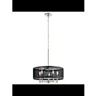 Suspendu à tambour Kichler Edmund 34886 5-lumières 60W satin noir