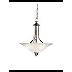 Suspendu transformable Kichler Dover 3502NI 3-lumières 100W nickel brossé