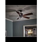 Ventilateur de plafond Kichler Clermont 35156 bronze naturel satiné