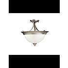 Plafonnier semi-encastré Kichler Dover 3623NI 3-lumières 60W nickel brossé