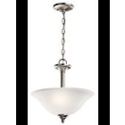 Suspendu transformable Kichler Armida 3694NI 2-lumières 100W nickel brossé
