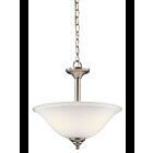 Suspendu transformable Kichler Armida 3694NIW 2-lumières 100W nickel brossé