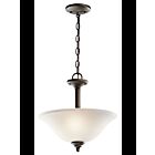 Suspendu transformable Kichler Armida 3694OZ 2-lumières 100W vieux bronze