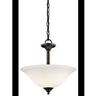 Suspendu transformable Kichler Armida 3694OZW 2-lumières 100W vieux bronze