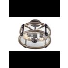 Plafonnier semi-encastré Kichler Barrington 38190 3-lumières 60W fer d'enclume