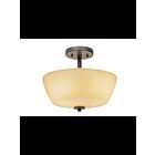 Plafonnier semi-encastré Kichler Layla 38191 2-lumières 60W vieux bronze