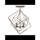 Plafonnier semi-encastré Kichler Beckenham 38221 2-lumières 60W nickel brossé