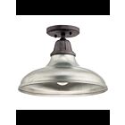 Plafonnier semi-encastré Kichler Jetty 38228 1-lumière 60W zinc patiné