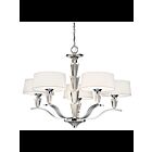 Lustre à 1 étage Kichler Crystal Persuasion 42030CH 5-lumières 60W chrome