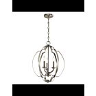 Suspendu Kichler Voleta 42140NI 3-lumières 60W nickel brossé