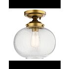 Plafonnier semi-encastré Kichler Avery 42296NBR 1-lumière 100W laiton naturel
