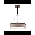 Suspendu à tambour à LED Kichler Mercel 42297OZLED 3-lumières 23W vieux bronze