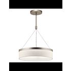 Suspendu à tambour à LED Kichler Mercel 42297SNLED 3-lumières 23W nickel satiné