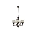 Lustre à 1 étage Kichler Lacey 42381MIZ 5-lumières 60W poussière de bronze