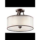Plafonnier semi-encastré Kichler Lacey 42386MIZ 3-lumières 100W poussière de bronze