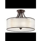 Plafonnier semi-encastré Kichler Lacey 42387MIZ 4-lumières 100W poussière de bronze