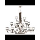 Lustre multi-étages Kichler Lacey 42396AP 18-lumières 60W étain antique