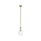Mini suspendu Kichler Everly 42456NBR 1-lumière 100W laiton naturel