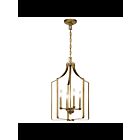 Mini Chandelier Kichler Morrigan 42496NBR 4-lumières 60W laiton naturel