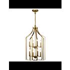 Lustre de foyer Kichler Morrigan 42498NBR 8-lumières 60W laiton naturel