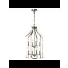 Lustre de foyer Kichler Morrigan 42498NI 8-lumières 60W nickel brossé