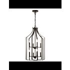 Lustre de foyer Kichler Morrigan 42498OZ 8-lumières 60W vieux bronze