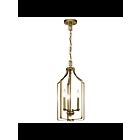 Suspendu de foyer Kichler Morrigan 42499NBR 3-lumières 60W laiton naturel