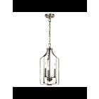 Lustre de foyer Kichler Morrigan 42499NI 3-lumières 60W nickel brossé