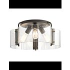 Plafonnier semi-encastré Kichler Thoreau 42955OZ 3-lumières 75W vieux bronze