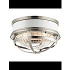 Plafonnier Kichler Tollis 43013NI 2-lumières 75W nickel brossé