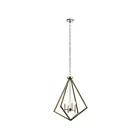 Lustre à 1 étage Kichler Deryn 43034DAG 4-lumières 60W gris antique
