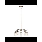 Lustre à 1 étage Kichler Braelyn 43058CLP 5-lumières 60W étain classique