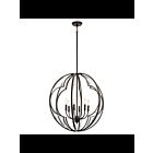 Lustre à 1 étage Kichler Montavello 43097OZ 6-lumières 60W vieux bronze