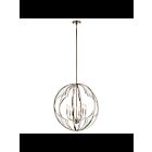 Lustre à 1 étage Kichler Montavello 43097PN 6-lumières 60W nickel poli