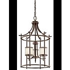 Suspendu de foyer Kichler Tallie 43139MIZ 3-lumières 60W poussière de bronze