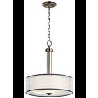 Suspendu inversé Kichler Tallie 43153AP 3-lumières 100W étain antique