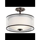 Plafonnier semi-encastré Kichler Tallie 43154MIZ 2-lumières 100W poussière de bronze
