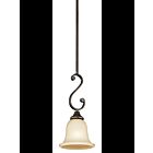 Mini suspendu Kichler Monroe 43162OZ 1-lumière 100W vieux bronze